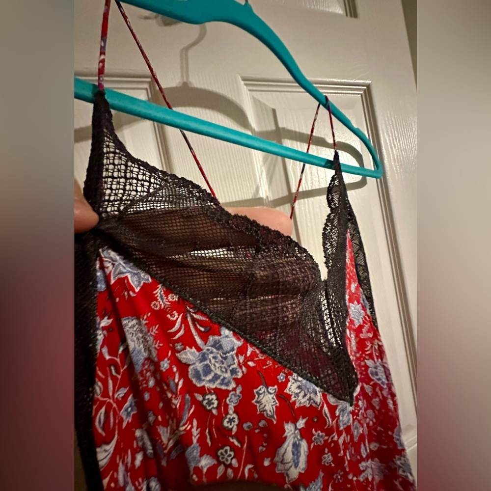 ‼️RARE‼️🎸ZADIG & VOLTAIRE🎸🔥NWOT🔥 FLORAL-PRINT HANDKERCHIEF-HEM DRESS— S - Picture 11 of 16